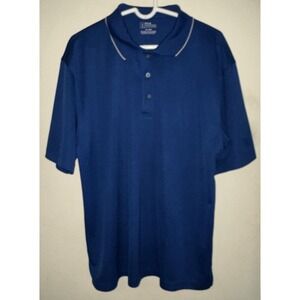 Men's PGA‎ Tour Golf Polo Shirt Blue XL Short Sleeve